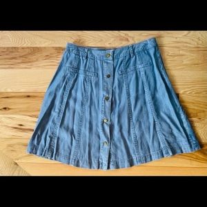 Sugar Lips Button Up Denim Skirt